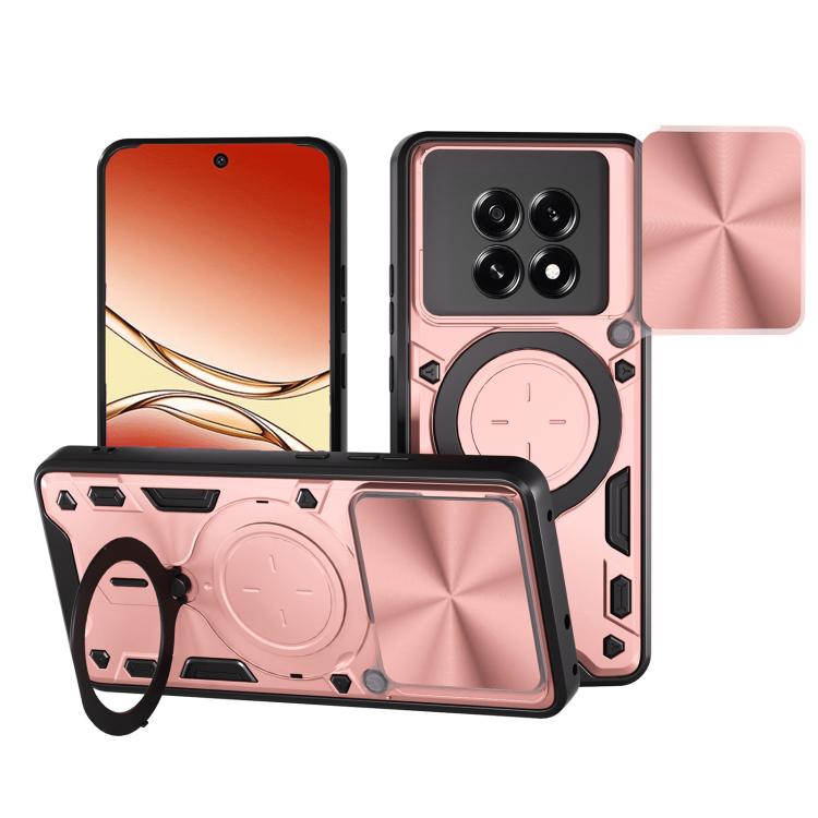 CD Texture Sliding Camshield Magnetic Holder Phone Case, For OPPO F29 Pro 5G Global, For OPPO F29 5G Global, For OPPO A5 Pro 5G Global, For OPPO Find X8, For OPPO A3x 5G India / A3x 4G, For OPPO Reno12 F 5G Global, For OPPO A3 Pro 5G India