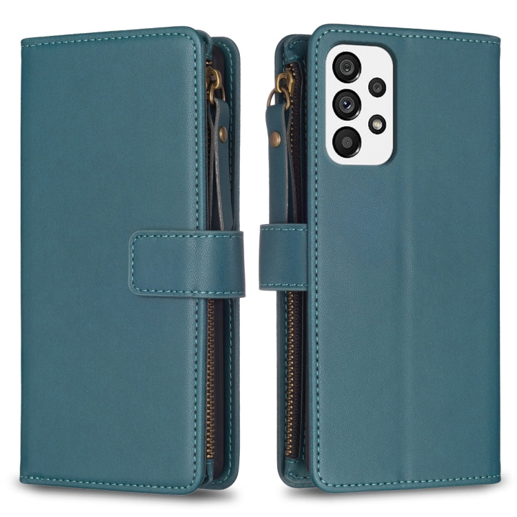 9 Card Slots Zipper Wallet Leather Flip Phone Case, For Samsung Galaxy A73 5G, For Samsung Galaxy A33, For Samsung Galaxy A13, For Samsung Galaxy S22 Ultra 5G, For Samsung Galaxy S22+ 5G, For Samsung Galaxy S22 5G, For Samsung Galaxy A03s