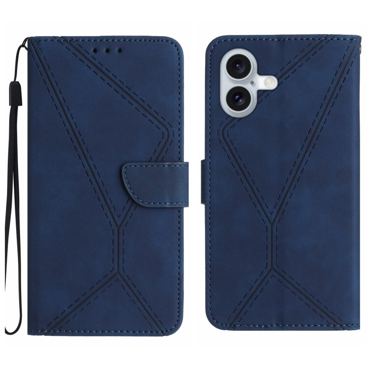 Stitching Embossed Leather Phone Case, For iPhone 18 Pro / 17 Pro, For iPhone 18 Pro Max / 17 Pro Max, For iPhone 17e / 16e, For iPhone 17, For iPhone Air, For iPhone 16 Pro Max, For iPhone 16 Pro, For iPhone 16 Plus