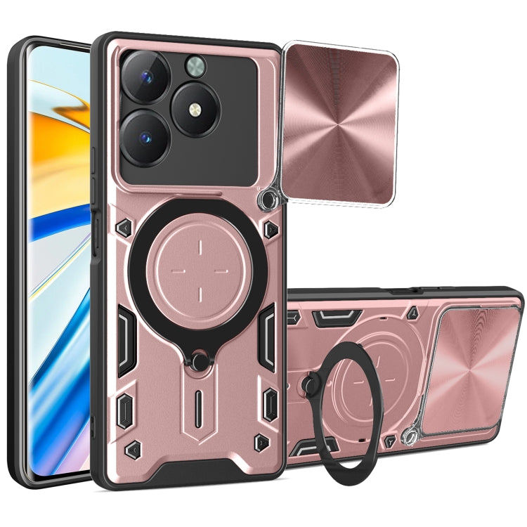 CD Texture Sliding Camshield Magnetic Holder Phone Case, For Realme C61 / C63, For Realme GT 6T, For Realme 12 5G Global, For Realme 12 Pro / 12 Pro+ / 12+, For Realme 11 4G Global, For Realme 11 5G Global / 11x 5G, For Realme C53 4G / Narzo N53