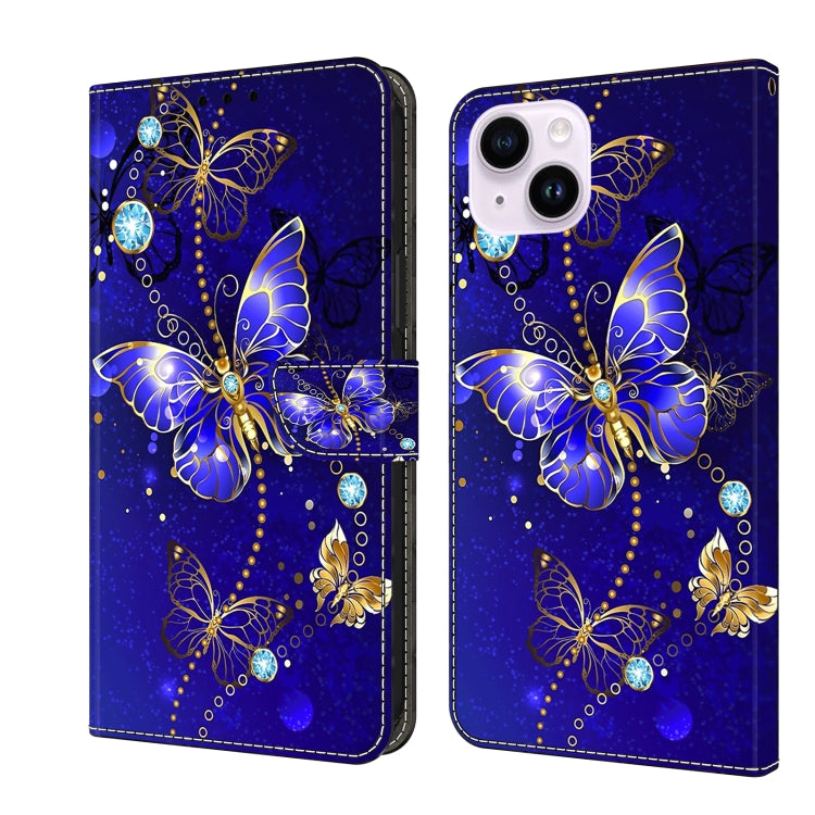 Crystal 3D Shockproof Protective Leather Phone Case, For iPhone 14 Pro, For iPhone 15 Plus