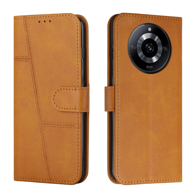 Stitching Calf Texture Buckle Leather Phone Case, For Realme 12, For Realme 12+, For Realme 12 Pro+, For Realme C67 4G Global, For Realme 11 4G, For Realme 11 5G, For Realme C53/Narzo N53, For Realme 11