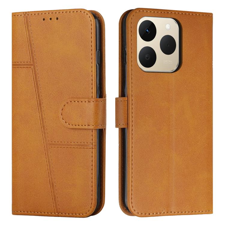 Stitching Calf Texture Buckle Leather Phone Case, For Realme 16T 5G, For Realme P4 Power 5G, For Realme 16 5G, For Realme 16 Pro+ 5G, For Realme 16 Pro 5G, For Realme C85 5G / 15x 5G India, For Realme C85 Pro 4G, For Realme 15T 5G