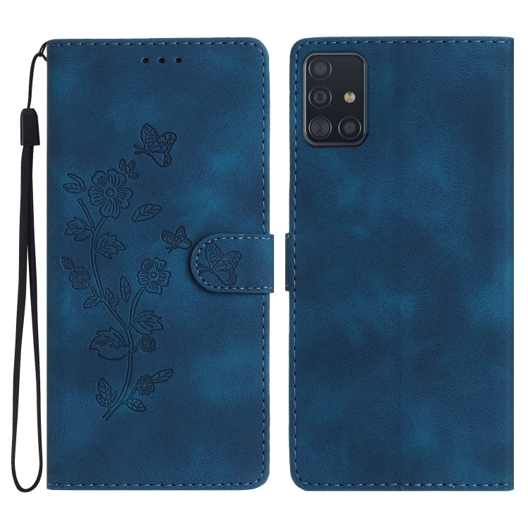 Flower Butterfly Embossing Pattern Leather Phone Case, For Samsung Galaxy A71 4G, For Samsung Galaxy A51 4G, For Samsung Galaxy A20s, For Samsung Galaxy Note10, For Samsung Galaxy Note10+, For Samsung Galaxy A20e, For Samsung Galaxy A70