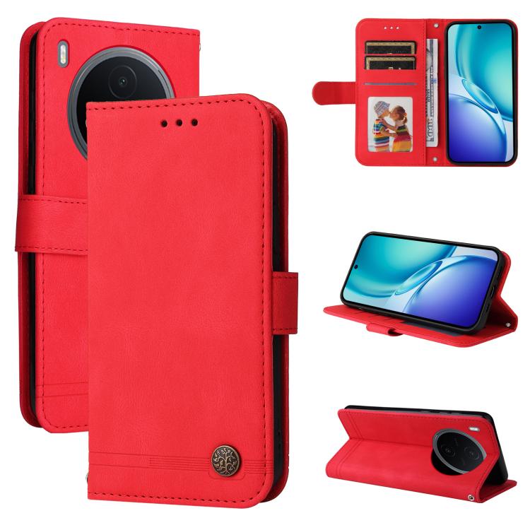Skin Feel Life Tree Metal Button Leather Phone Case, For vivo Y600 Pro 5G, For vivo Y21 5G 2026 / vivo Y05 4G, For vivo V70 FE 5G, For vivo S50 5G / V70 5G, For vivo Y500 Pro 5G, For vivo X300 Pro, For vivo X300, For vivo V60 Lite 4G / 5G