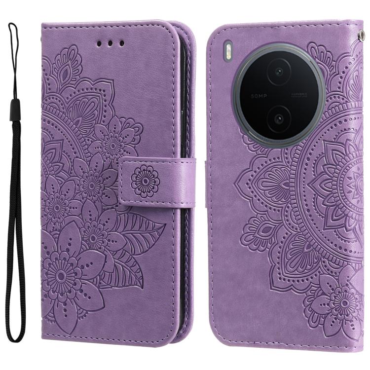 Seven-petal Flowers Embossing Leather Phone Case, For vivo Y600 Pro 5G, For vivo Y21 5G 2026 / vivo Y05 4G, For vivo V70 FE 5G, For vivo S50 5G / V70 5G, For vivo Y500 Pro 5G, For vivo X300 Pro, For vivo X300, For vivo V60 Lite 4G / 5G
