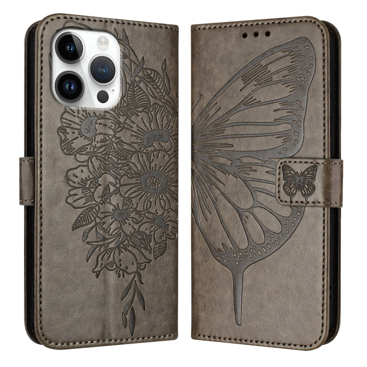 Embossed Butterfly Leather Phone Case, For iPhone 18 Pro / 17 Pro, For iPhone 18 Pro Max / 17 Pro Max, For iPhone 17e / 16e, For iPhone 17, For iPhone Air, For iPhone 16 Pro Max