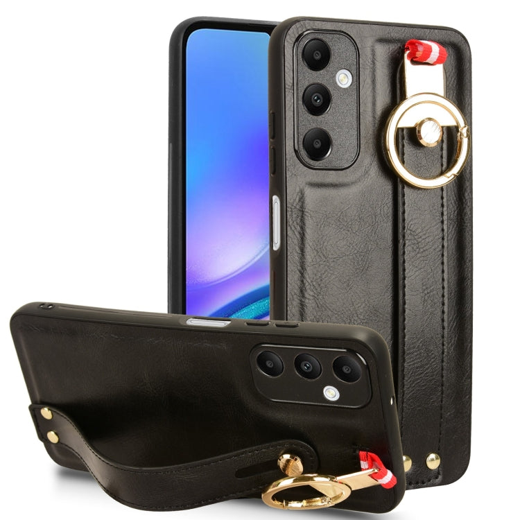 Wristband Leather Back Phone Case, For Samsung Galaxy A05s 4G, For Samsung Galaxy S24 Ultra 5G, For Samsung Galaxy M34 5G, For Samsung Galaxy Z Fold4, For Samsung Galaxy S24+ 5G, For Samsung Galaxy Z Flip4, For Samsung Galaxy S23 FE 5G