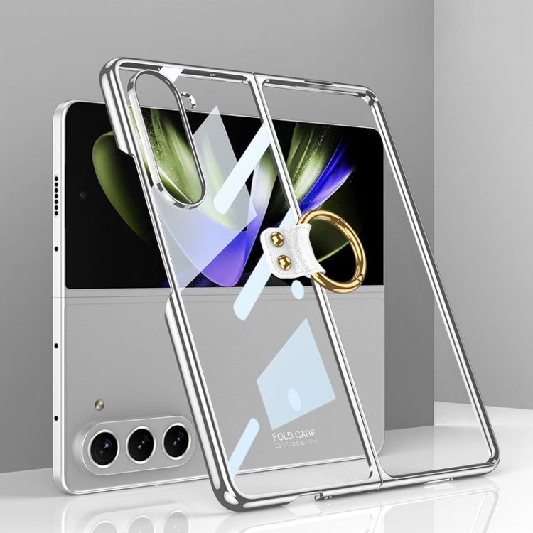GKK Electroplating Phone Case with Ring, For Samsung Galaxy Z Fold6, For Samsung Galaxy Z Fold5