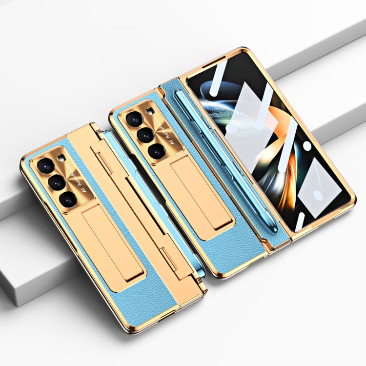 Integrated Full Coverage Pen Slot Folding Phone Case with Stylus, For Samsung Galaxy Z Fold5 5G