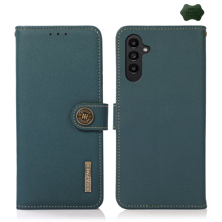 KHAZNEH Custer Genuine Leather RFID Phone Case, For Samsung Galaxy Xcover7, For Samsung Galaxy A55 5G, For Samsung Galaxy A35 5G, For Samsung Galaxy S24 Ultra, For Samsung Galaxy S24+, For Samsung Galaxy S24, For Samsung Galaxy A15, For Samsung Galaxy ...