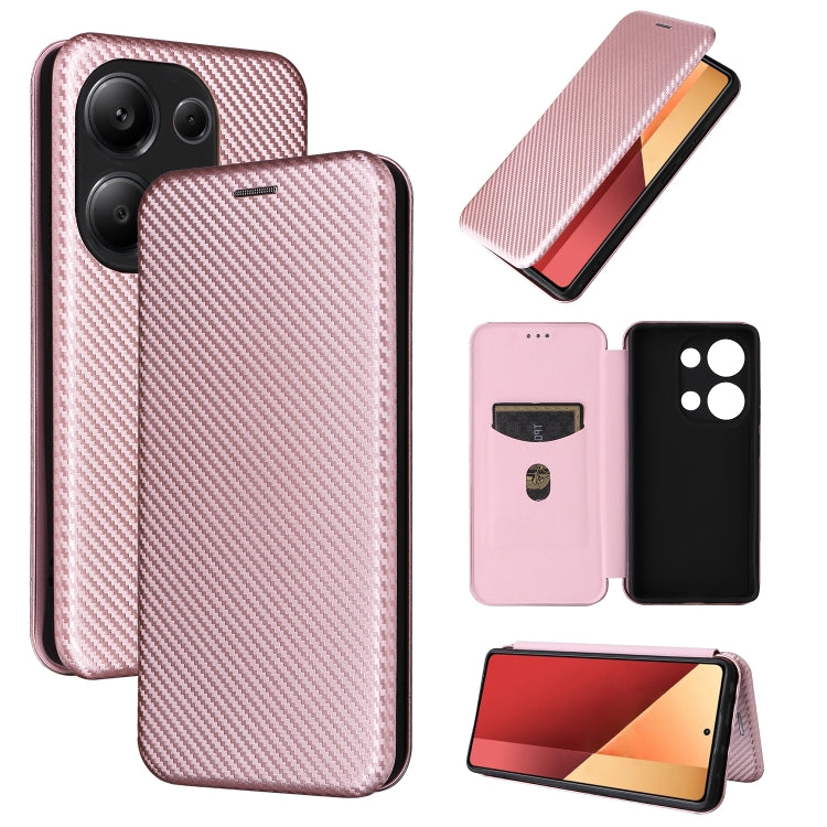 Carbon Fiber Texture Flip Leather Phone Case, For Xiaomi Redmi Note 13 Pro / M6 Pro 4G, For Xiaomi Redmi A3 4G, For Xiaomi Redmi Note 13 4G, For Xiaomi Redmi 13C 5G / 4G, For Xiaomi Redmi K70E 5G, For Xiaomi 14 Pro, For Xiaomi 14, For Xiaomi Redmi 13C