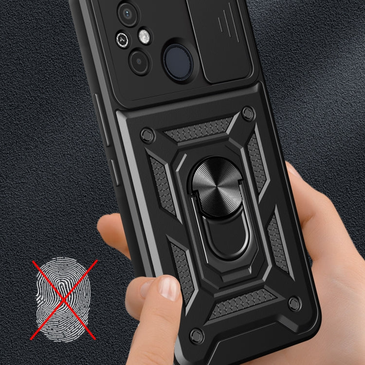 Sliding Camera Cover Design TPU Hybrid PC Phone Case, For Xiaomi Redmi 12 4G, For Xiaomi Redmi 12C 4G / 11A 4G