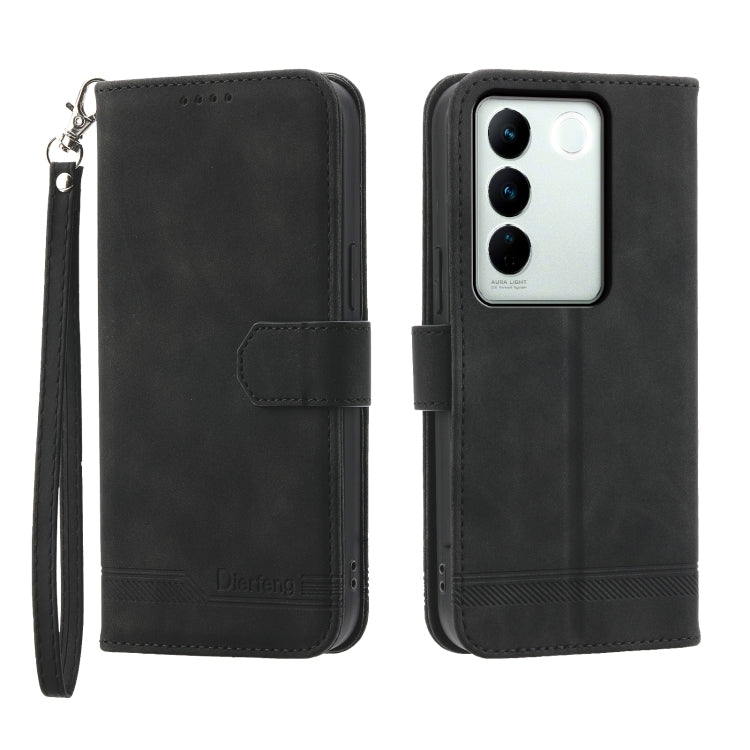 Dierfeng Dream Line Leather Phone Case, For vivo Y36, For vivo Y78, For vivo Y02a, For vivo Y56, For vivo V27