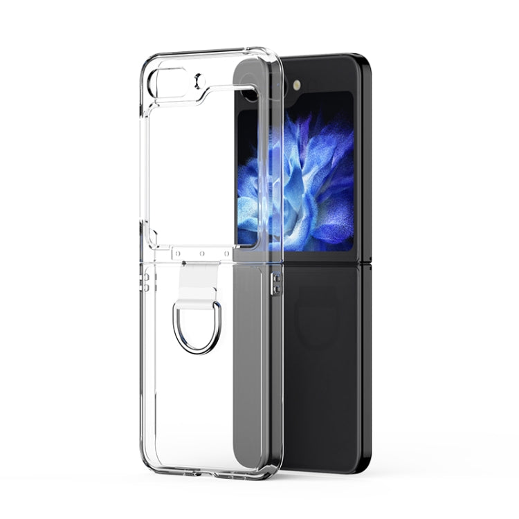 Skin Feel PC Foldable Phone Case with Ring, For Samsung Galaxy Z Flip5