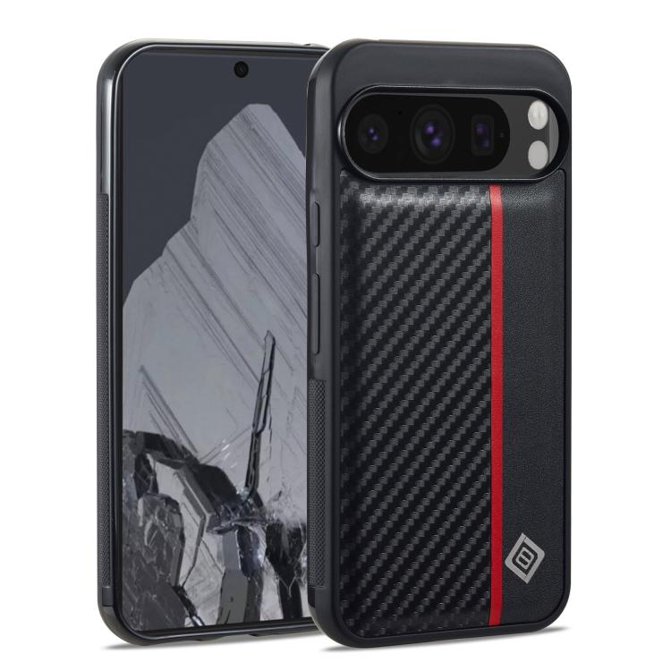 LC.IMEEKE 3 in 1 Carbon Fiber Texture Shockproof Phone Case, For Google Pixel 11 Pro XL, For Google Pixel 11 / 11 Pro, For Google Pixel 10 Pro XL, For Google Pixel 10 / 10 Pro, For Google Pixel 9a, For Google Pixel 9 Pro XL, For Google Pixel 9 / 9 Pro