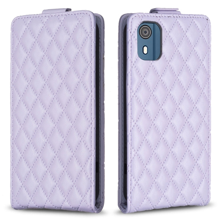 Diamond Lattice Vertical Flip Leather Phone Case, For Nokia G310, For Nokia G42 5G, For Nokia C110, For Nokia C22, For Nokia C12, For Nokia G22, For Nokia C32, For Nokia C02