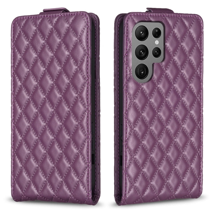 Diamond Lattice Vertical Flip Leather Phone Case, For Samsung Galaxy S24 Ultra 5G, For Samsung Galaxy A55, For Samsung Galaxy M34 5G, For Samsung Galaxy A35, For Samsung Galaxy A15, For Samsung Galaxy S24+ 5G, For Samsung Galaxy S23 FE 5G