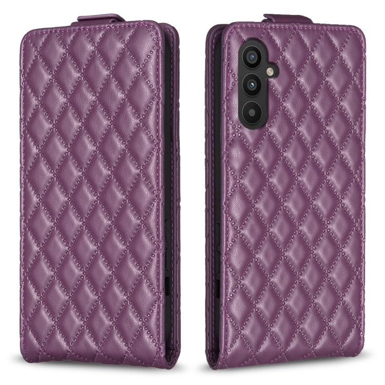 Diamond Lattice Vertical Flip Leather Phone Case, For Samsung Galaxy A35, For Samsung Galaxy A15, For Samsung Galaxy S24 Ultra 5G, For Samsung Galaxy A55, For Samsung Galaxy M34 5G, For Samsung Galaxy S23 FE 5G, For Samsung Galaxy S24+ 5G