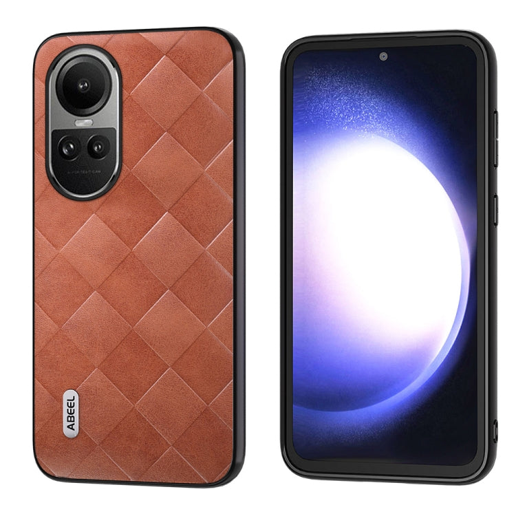 ABEEL Weave Plaid PU Phone Case, For OPPO Find N3 Flip, For OPPO Find N3, For OPPO Reno 10 / 10 Pro Global