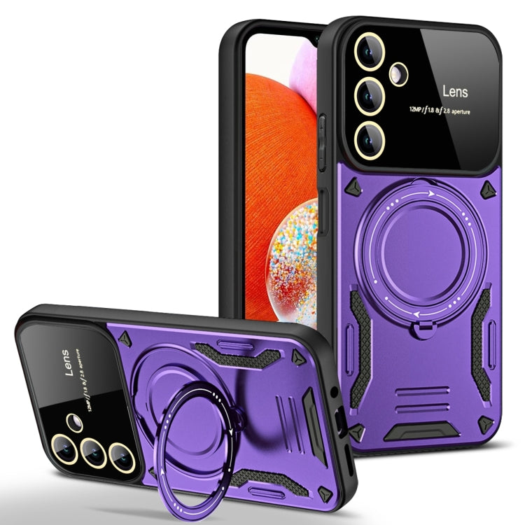Large Window MagSafe Holder Phone Case, For Samsung Galaxy A34 5G, For Samsung Galaxy A54 5G, For Samsung Galaxy S23 Ultra 5G, For Samsung Galaxy S23+ 5G, For Samsung Galaxy A14 5G