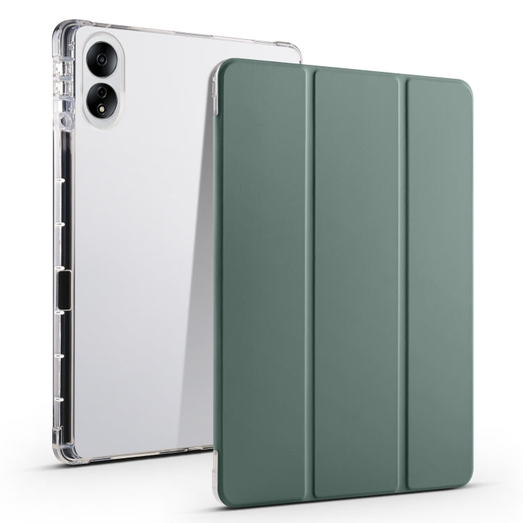 3-folding Transparent TPU Smart Leather Tablet Case, For Honor Pad V8 Pro, For Honor Pad X8 Pro / Pad X9, For Honor Pad 8, For Honor MagicPad 13 inch