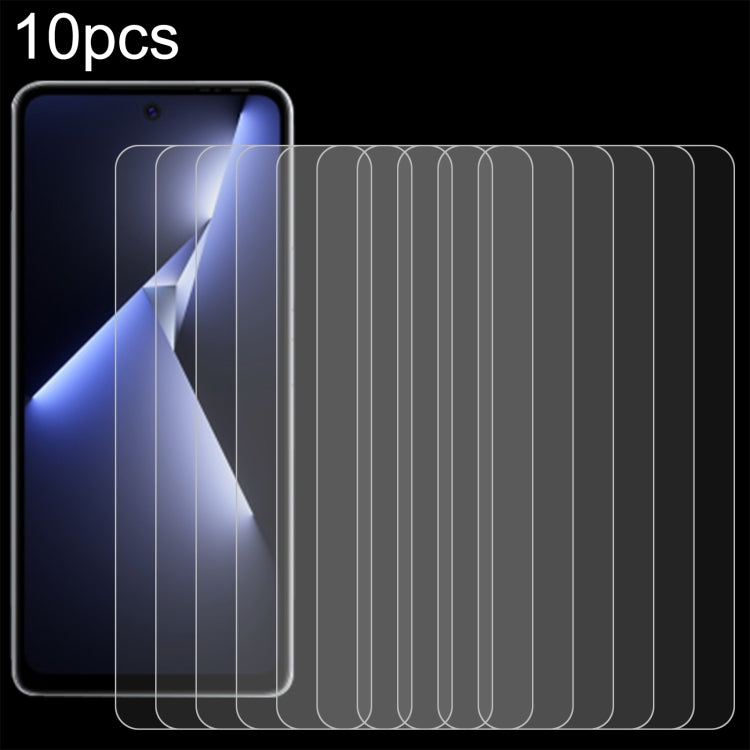 10pcs 0.26mm 9H 2.5D Tempered Glass Film, For Tecno Spark Go 2024, For Tecno Pop 8, For Tecno Pova 5 Pro