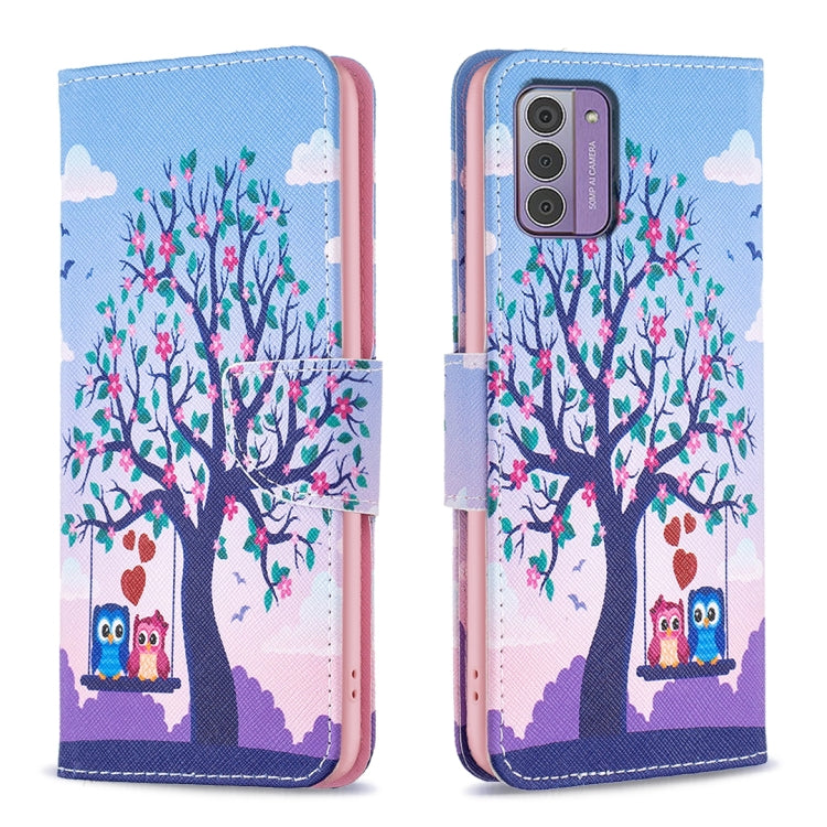 Colored Drawing Leather Phone Case, For Nokia G42/G310