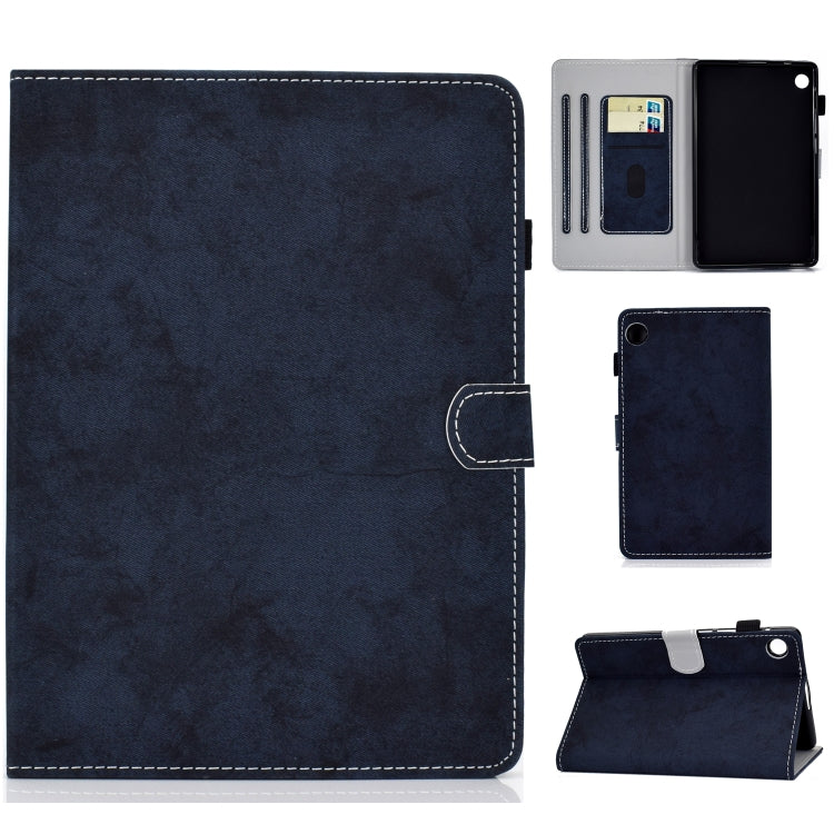 For Huawei MatePad T8 Marble Style Cloth Texture Tablet PC Protective Leather Case with Bracket & Card Slot & Pen Slot & Anti Skid Strip, For Huawei MatePad T8
