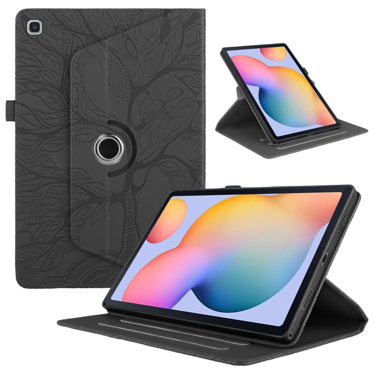 Tree Life Embossed Rotation Leather Smart Tablet Case, For Samsung Galaxy Tab S10 FE+, For Samsung Galaxy Tab S9 FE / S9 X510, For Samsung Galaxy Tab A8 10.5, For Samsung Galaxy Tab S6 Lite P610