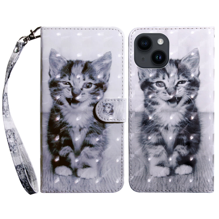 3D Painted Leather Phone Case, For iPhone 15 Pro Max, For iPhone 15 Pro, For iPhone 15 Plus, For iPhone 15