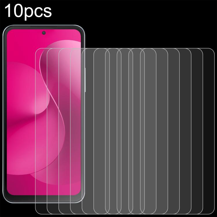10pcs 0.26mm 9H 2.5D Tempered Glass Film, For T-Mobile REVVL 8 Pro 5G, For T-Mobile REVVL 8 5G, For T-Mobile Revvl 7 Pro 5G, For T-Mobile Revvl 7 5G, For T-Mobile T Phone 2 5G, For T-Mobile T Phone 2 Pro 5G, For T-Mobile REVVL 6x pro