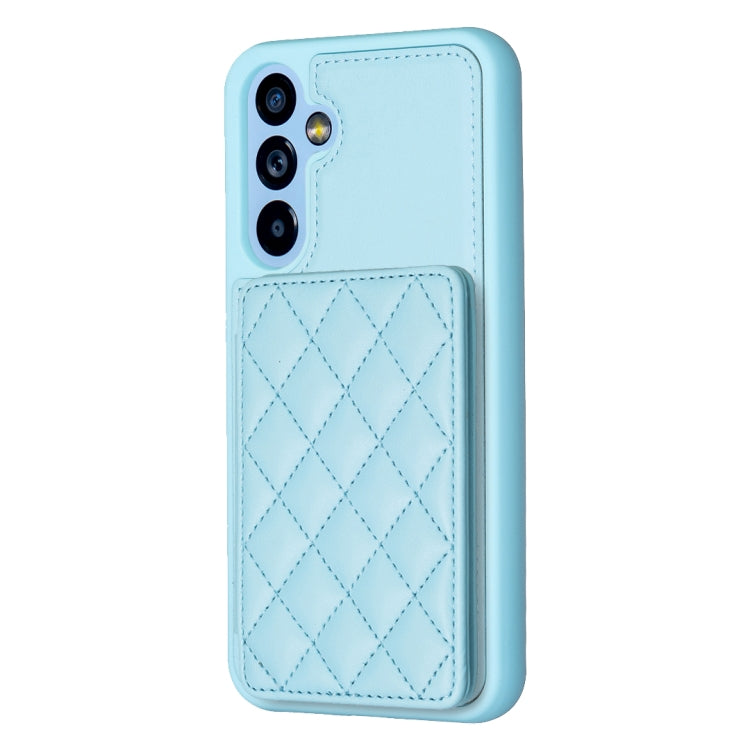 BF25 Square Plaid Card Bag Holder Phone Case, For Samsung Galaxy A14 4G / 5G, For Samsung Galaxy A34, For Samsung Galaxy A54 5G