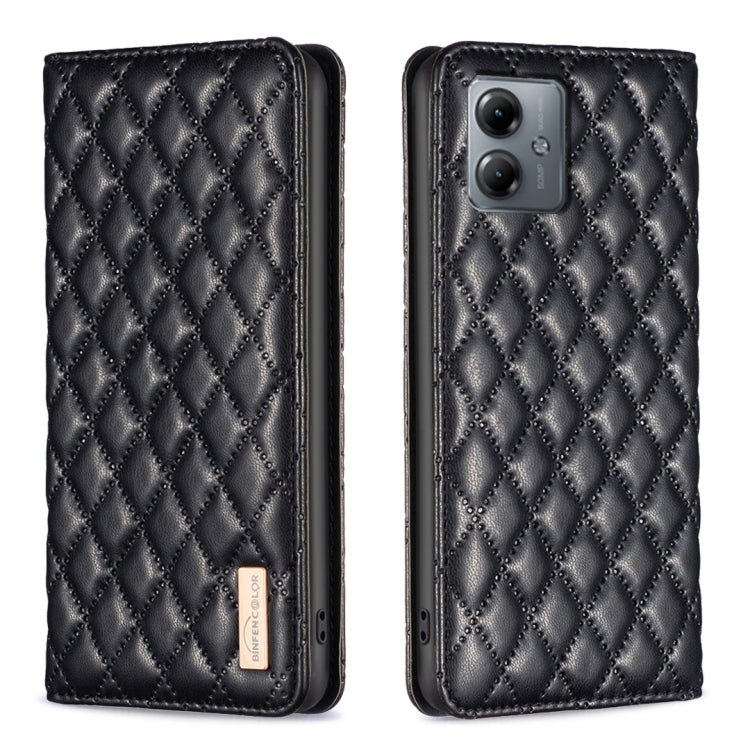 Diamond Lattice Magnetic Leather Flip Phone Case, For Motorola Moto G54 5G EU Edition, For Motorola Edge 40 Neo, For Motorola Moto G14 4G