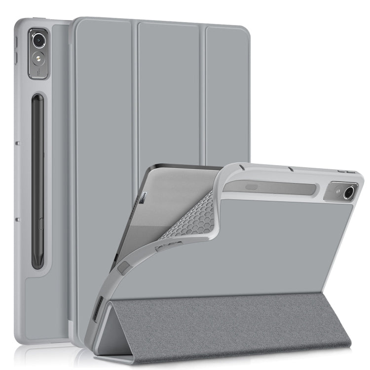 3-folding TPU Smart Leather Tablet Case, For Lenovo Tab P12 12.7 /P12 Pro 2nd Gen