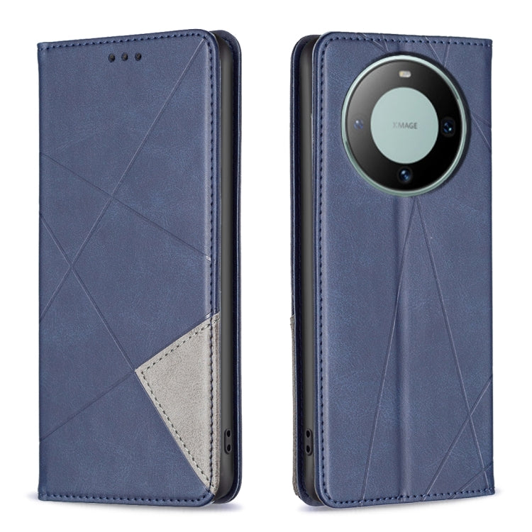 Rhombus Texture Magnetic Leather Phone Case, For Huawei Mate 60 Pro/Mate 60 Pro+, For Huawei Mate 60