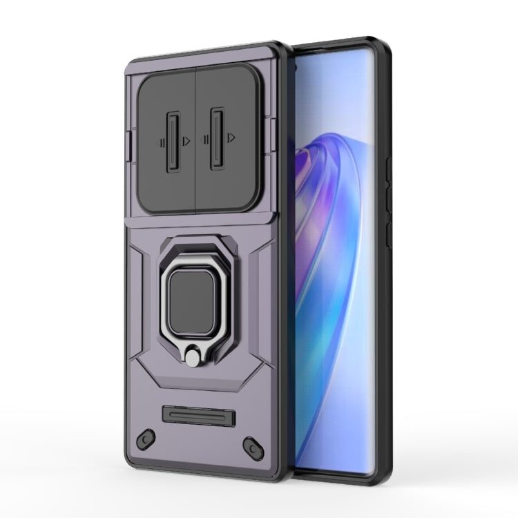 Sliding Camshield TPU + PC Shockproof Phone Case with Holder, For Honor 90 5G, For Honor X40 5G