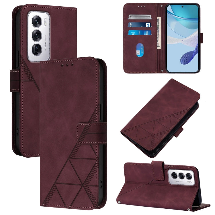 Crossbody 3D Embossed Flip Leather Phone Case, For OPPO A5 Pro 5G Global, For OPPO Reno13 F 5G Global, For OPPO A5 Pro China, For OPPO A80 5G EU, For OPPO K12x 5G Global, For OPPO Reno12 F 5G Global, For OPPO Reno12 Pro Global, For OPPO Reno12 Global