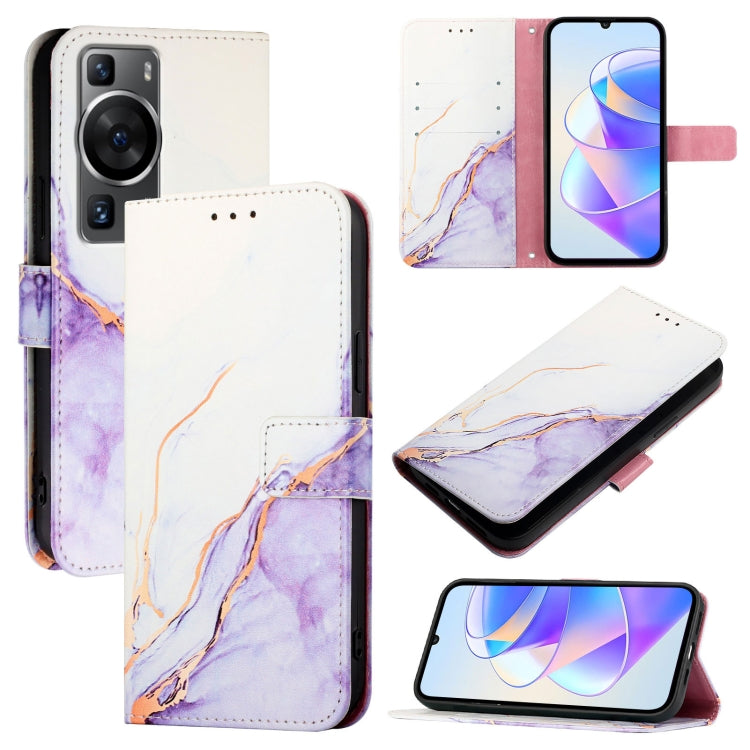 PT003 Marble Pattern Flip Leather Phone Case, For Huawei P60 / P60 Pro, For Huawei Enjoy 50 Pro / nova Y90, For Huawei Enjoy 50 / nova Y70 Plus, For Huawei nova 9, For Huawei P50 Pro, For Huawei P50, For Huawei Enjoy 20 SE / Y7a / P smart 2021