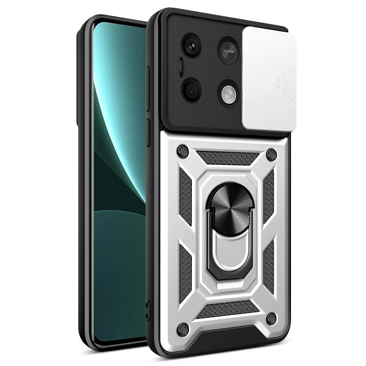 Sliding Camera Cover Design TPU Hybrid PC Phone Case, For Xiaomi Redmi 14R / 14C / Poco C75, For Xiaomi Redmi A3, For Xiaomi Redmi Note 13 Pro 4G Global, For Xiaomi Redmi Note 13 4G Global, For Xiaomi 14 Ultra, For Xiaomi Redmi Note 13 5G