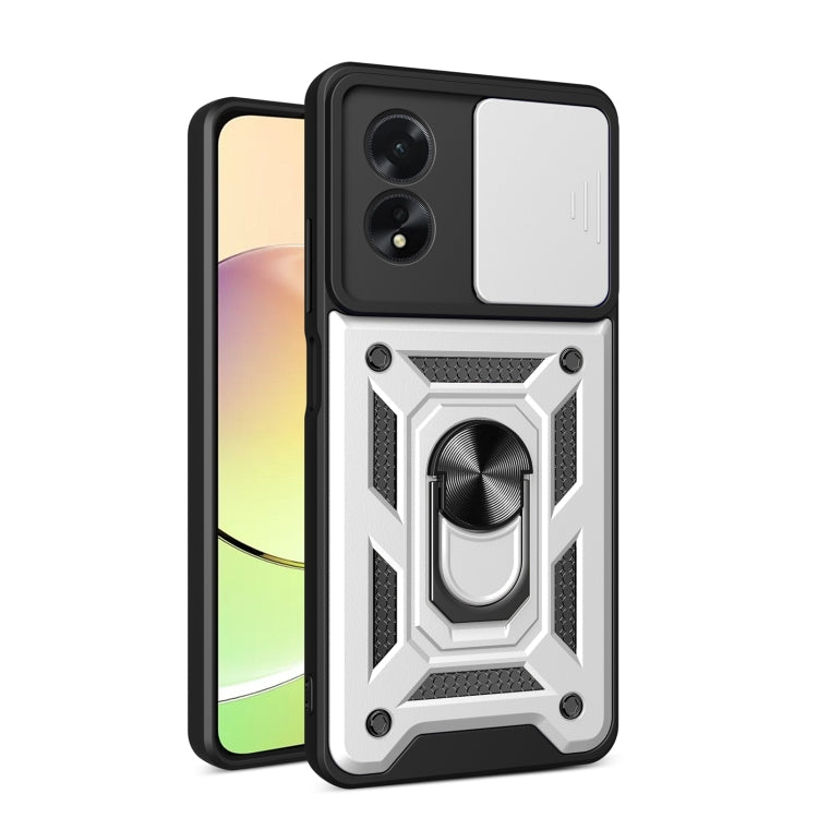 Sliding Camera Cover Design TPU+PC Phone Case, For OPPO A3x 5G India / A3x 4G, For OPPO A3 Pro 5G India / A80 5G, For OPPO Reno12 F 5G Global, For OPPO Reno12 Pro 5G Global, For OPPO F27 Pro / F27 Pro+ Global, For OPPO A60 4G, For OPPO A38 4G Global