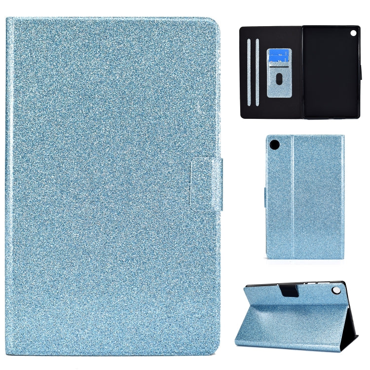 Glitter Powder Leather Tablet Case with Sleep / Wake-up Function, For Samsung Galaxy Tab A11+ / A9+