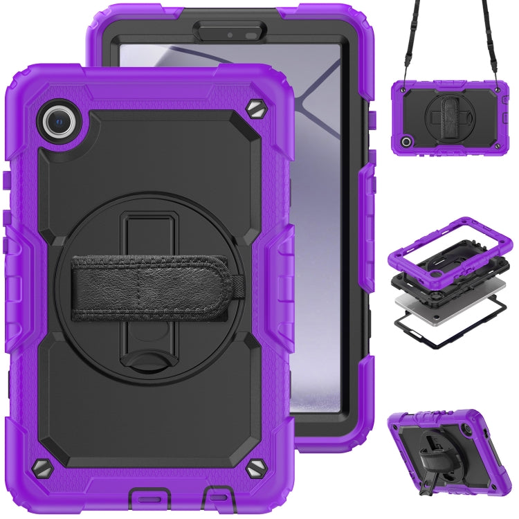 Silicone + PC Tablet Case with Shoulder Strap, For Samsung Galaxy Tab A9+/Tab A11+, For Samsung Galaxy Tab A9 / Tab A11