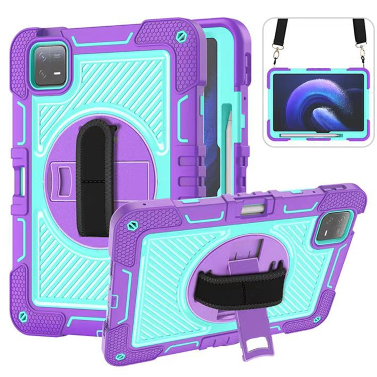 360 Degree Rotation PC Contrast Silicone Tablet Case, For Xiaomi Redmi Pad 2 SE 9.7 2026, For Xiaomi Redmi Pad 2, For Xiaomi Pad 7 / 7 Pro, For Redmi Pad SE 8.7 4G, For Xiaomi Redmi Pad SE, For Xiaomi Pad 6