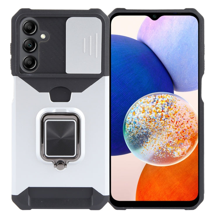 Camera Shield Card Slot PC+TPU Phone Case, For Samsung Galaxy A55, For Samsung Galaxy S24 Ultra 5G, For Samsung Galaxy S23 FE 5G, For Samsung Galaxy S24+ 5G, For Samsung Galaxy A35, For Samsung Galaxy S24 5G, For Samsung Galaxy A15