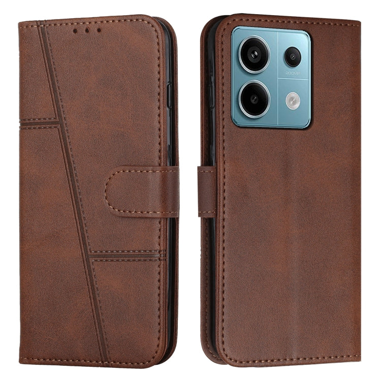 Stitching Calf Texture Buckle Leather Phone Case, For Xiaomi 14 pro, For Xiaomi 13T / Xiaomi 13T Pro, For Xiaomi 14, For Xiaomi Redmi Note 13, For Xiaomi Redmi 13C, For Xiaomi Redmi Note 13 pro+, For Xiaomi Redmi Note 13 pro
