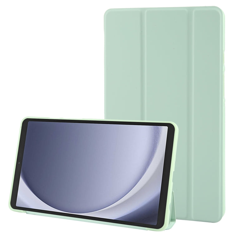 Tri-fold Holder Horizontal Flip TPU Leather Tablet Case, For Samsung Galaxy Tab A11+ / A9+, For Samsung Galaxy Tab A11 / A9