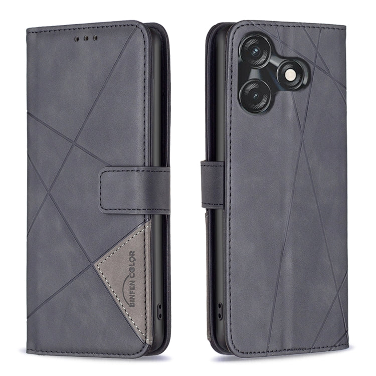 Magnetic Buckle Rhombus Texture Leather Phone Case, For Tecno Spark 20, For Tecno Pova 5 Pro 5G, For Tecno Pova Neo 3, For Tecno Pova 5, For Tecno Camon 20 Premier, For Tecno Camon 20 Pro 5G, For Tecno Camon 20/Camon 20 Pro 4G, For Tecno Spark 10C