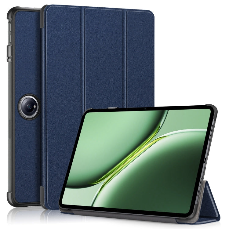 Custer Solid Color 3-fold Holder Smart Leather Tablet Case, For OnePlus Pad Go / OPPO Pad Air2 / Neo, For OnePlus Pad Pro / Pad 2
