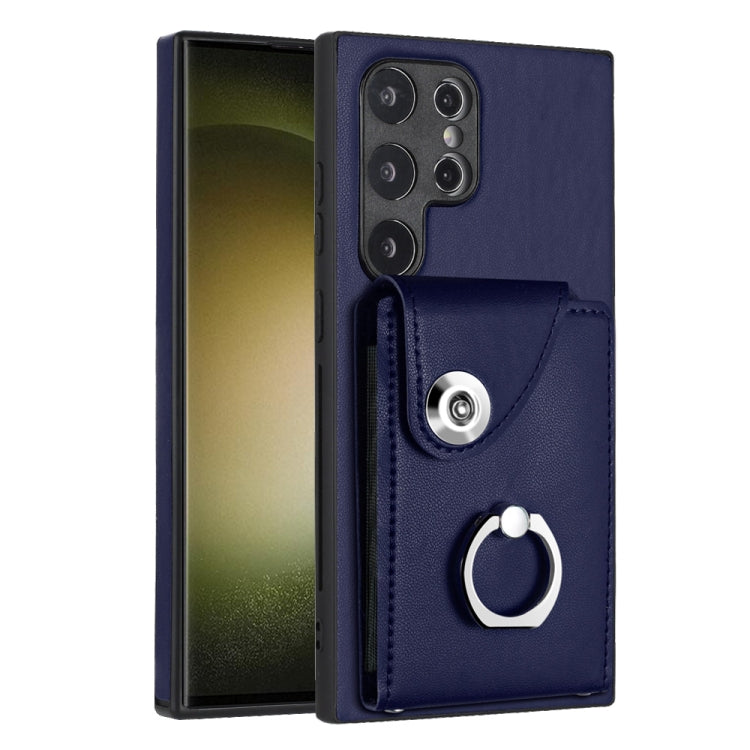 Organ Card Bag Ring Holder PU Phone Case, For Samsung Galaxy S24 Ultra 5G, For Samsung Galaxy S24+ 5G, For Samsung Galaxy S24 5G, For Samsung Galaxy A15 4G, For Samsung Galaxy A05, For Samsung Galaxy A05s 4G, For Samsung Galaxy A25 5G Global